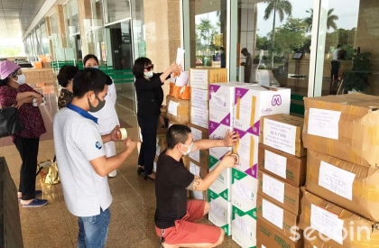 Secoin tham gia ủng hộ các chiến sỹ áo trắng đang chiến đấu chống dịch bệnh Covid-19